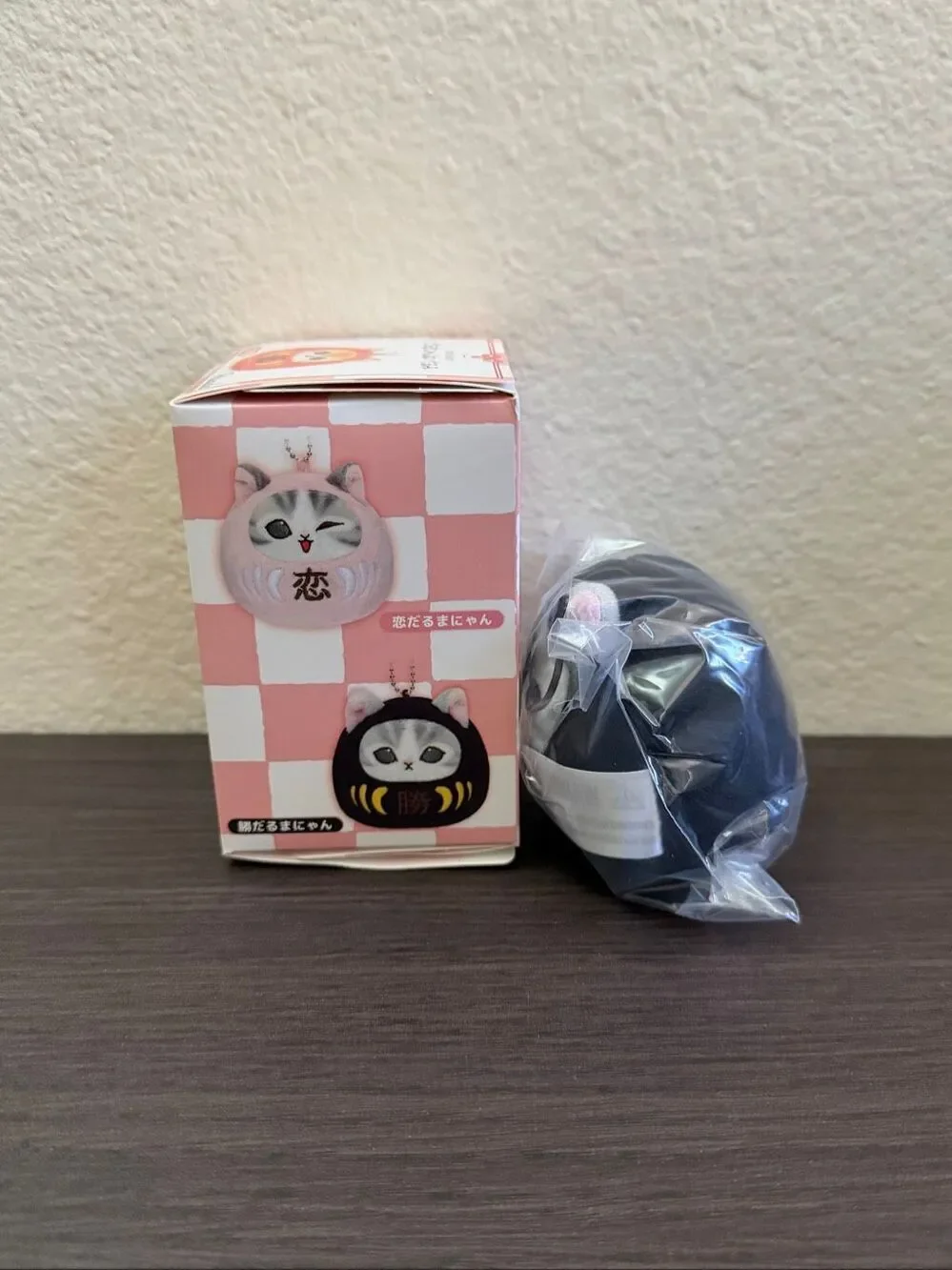 Mofusand Daruma Cat Blind Box Plush Keychain - Black